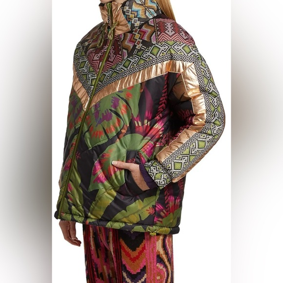 Farm Rio Tropical Rauti Reversible Puffer Jacket - Picture 4 of 12